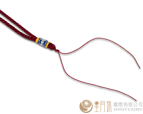 曼波線中國結項鍊-暗紅192-1入