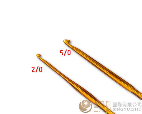 2/0-5/0雙頭鉤針(金)