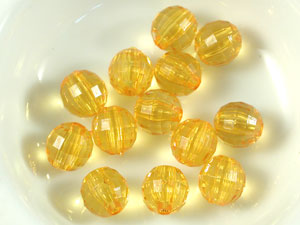 10m壓克力地球珠-147金黃-半兩裝