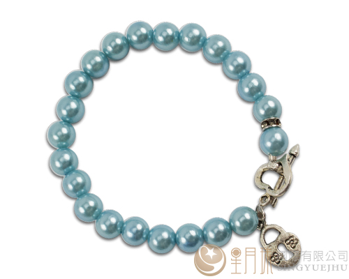 DIY仿珍珠手鍊材料包-藍色(A003)