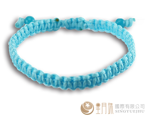 DIY簡單手編手環材料包-水藍(A0010)