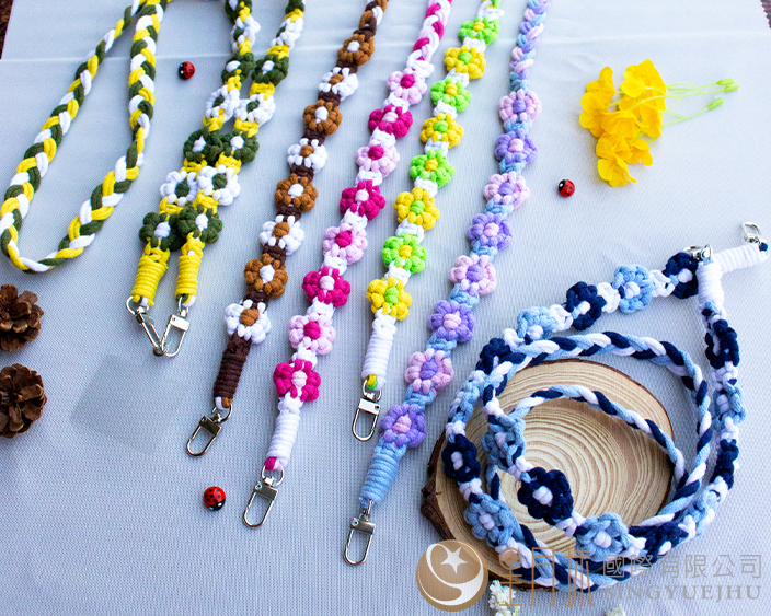 DIY-花朵編織手機斜揹帶(A0017)