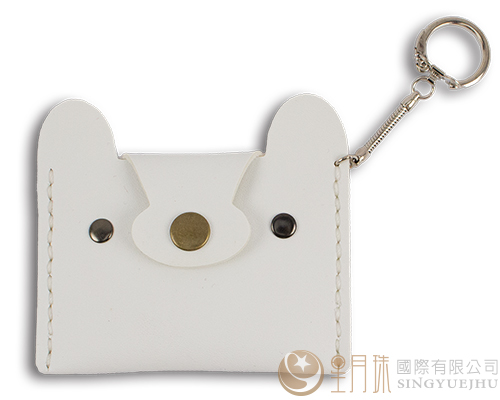 合成皮熊熊卡套-白色02(B004)