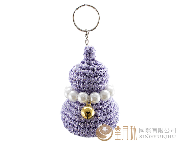 吉祥葫蘆吊飾材料包-1入 紫(C0027) 