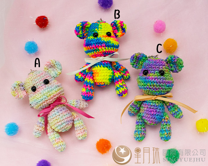 繽紛小熊吊飾-1入(C0029) 