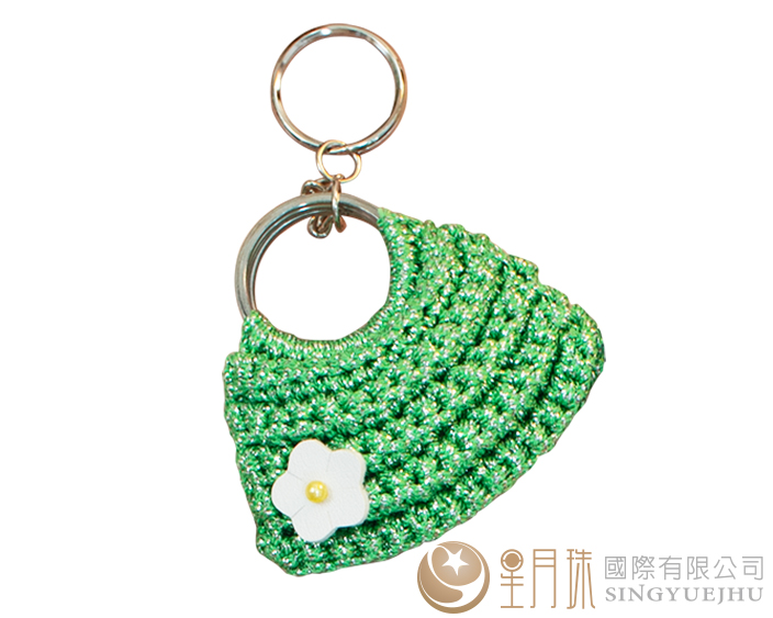 DIY閃亮亮半月包吊飾-1入綠(C0074) 