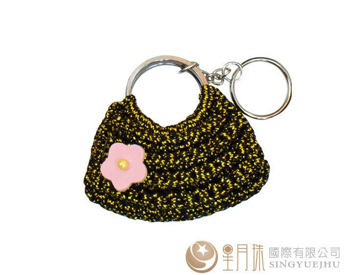 DIY閃亮亮半月包吊飾-1入黑(C0074) 