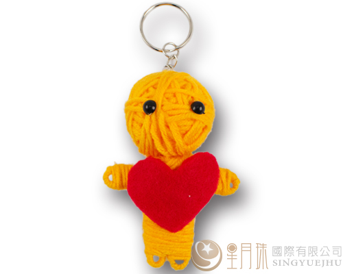 毛線DIY繞線娃娃鎖圈-D(C005)