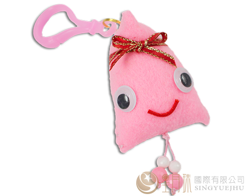 打洞包粽(中)扣環吊飾-粉紅(D0012)