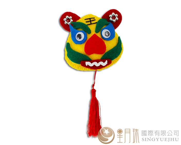 舞龍舞獅吊飾-1入/黃(D0016)