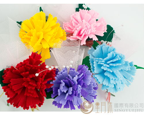 DIY不織布康乃馨胸花料包(D0027)