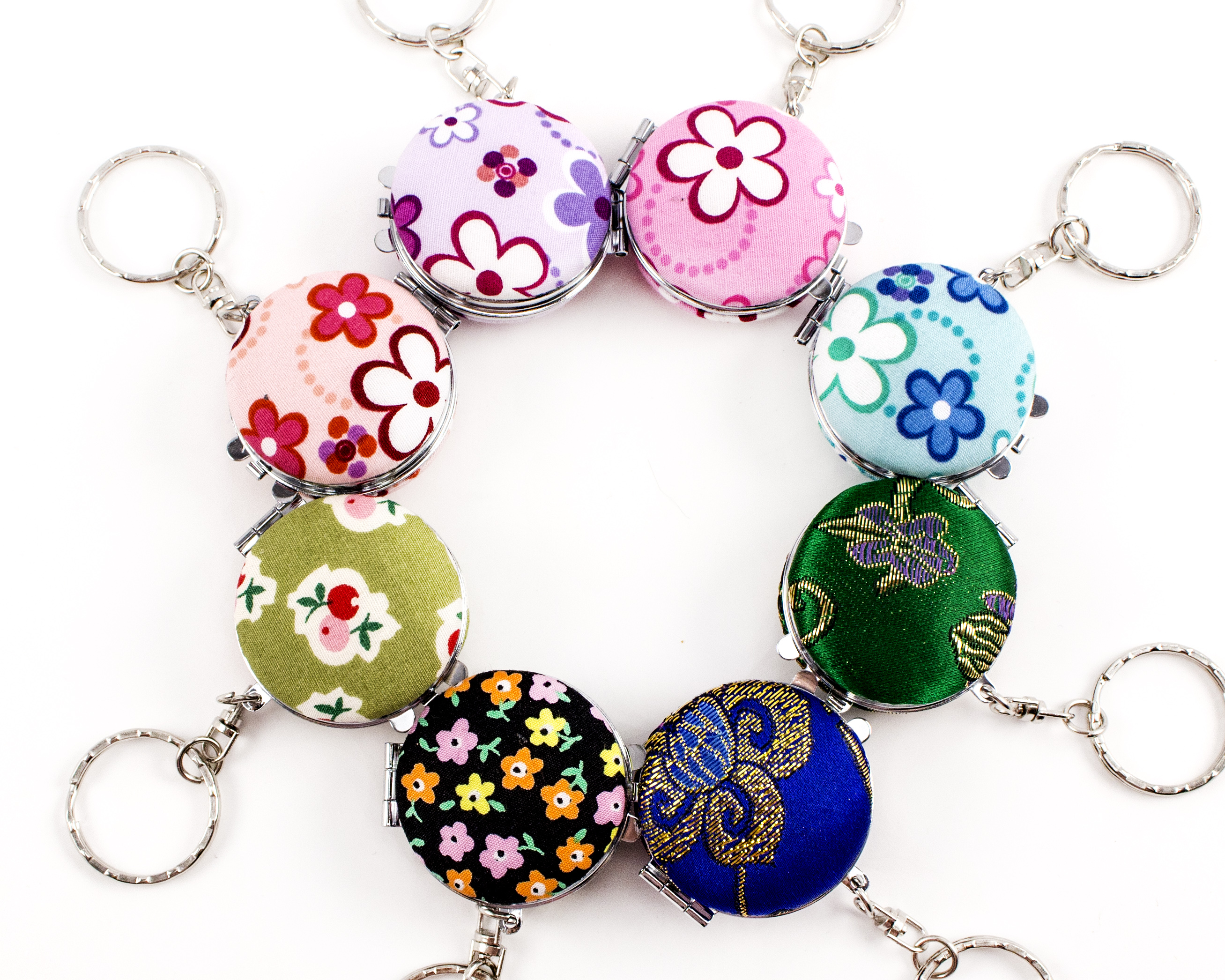 拼布鎖圈馬卡龍包釦材料包-小(F002)