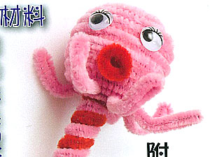 Y16毛根材料包-章魚妹毛根筆(J0012)