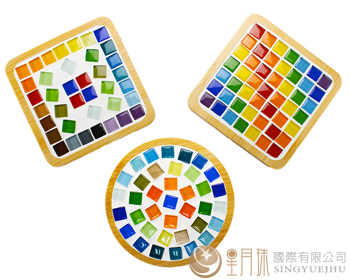 馬賽克玻璃鑲嵌創作材料包-1入(圓型)(Z0017)